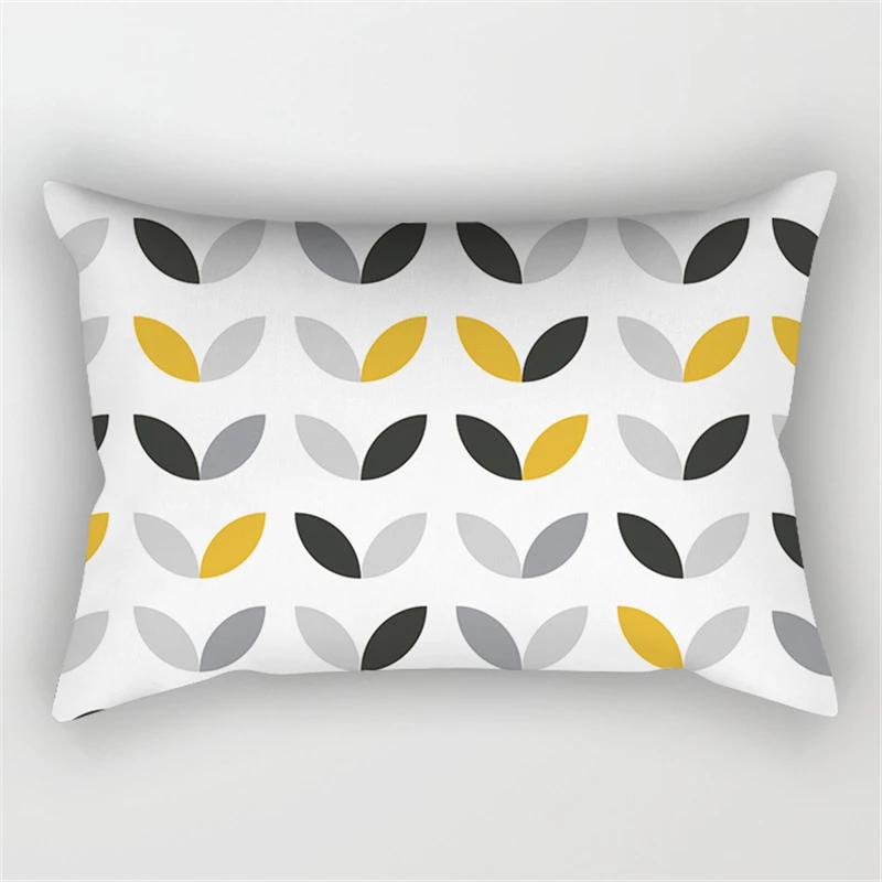30x50cm Yellow Geometry Pillowcase Decor Sofa Cushion Pillowcover Polyester Pillow Cases for Home Decor Bedding Cushion Cover 