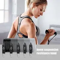 Workout Resistance Bands Trainer Suspension Straps Heavy Duty Adjustable Resistance Bands for Home Gym Garage Studio Yoga - Image 2