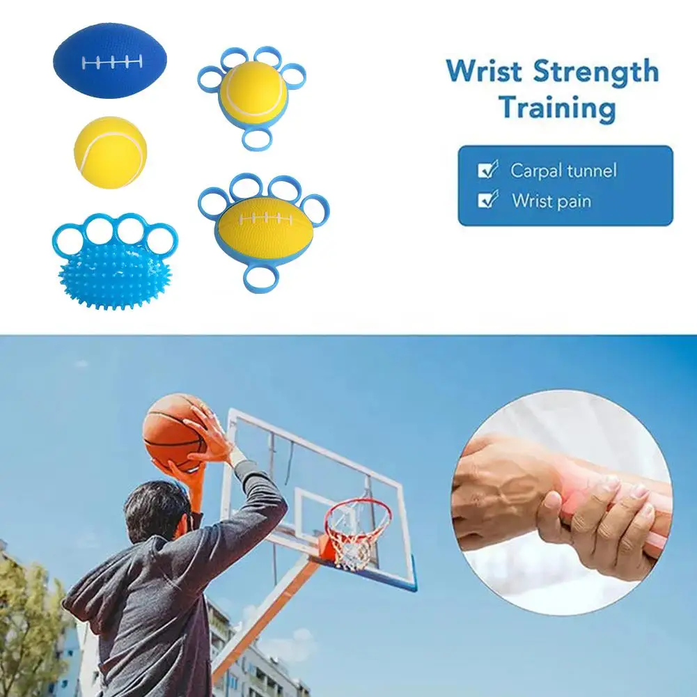 Description Picture 2 of itemHand Therapy Grip Strengthener Ball Stretcher Finger Power Fitness Arm Exercise Muscle Relex Recovery Rehabilitation Equipment