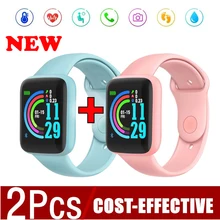

Sport Smart Watch Men Women Wristwatch 2020 Fitness Tracker Y68 D20 Smart Watch For Android IOS Heart Rate In Stock Dropshipping