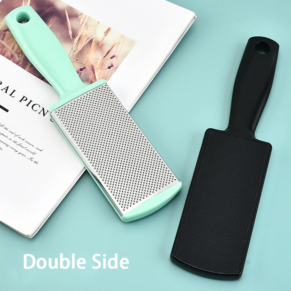 

1 шт. пилка для ног из нержавеющей стали, терка для пятки для ног, педикюр, Рашпиль для удаления, роскошный скраб, инструменты для маникюра и ногтей