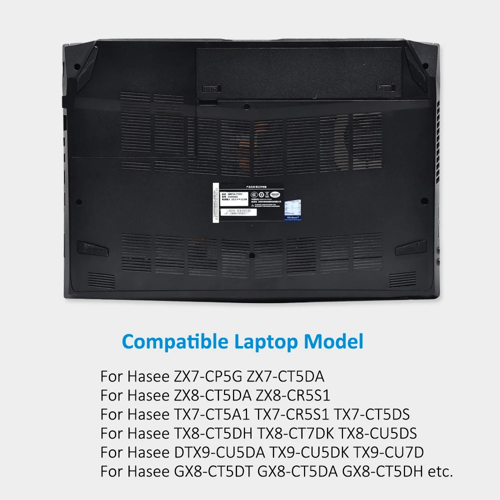 Bateria do Portátil para Hasee N950bat6 Kingsener Zx7-cp5g Zx7-ct5da Zx8-ct5da Zx8-cr5s1 Tx7-ct5a1 Tx8-ct5dh Tx8-ct7dk Gx9-ct5dk - Imagem 5