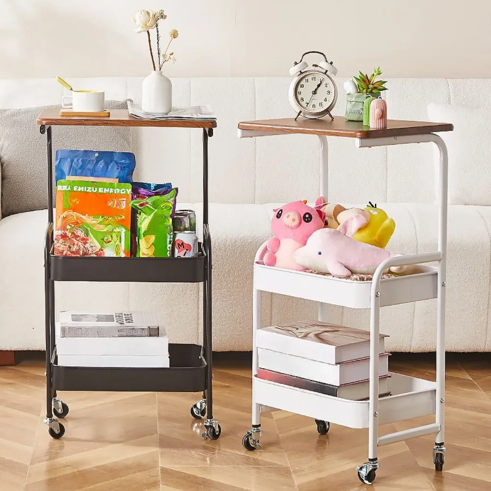 Storage Rack Rolling Storage Cart Slim Storage Cart Multipurpose Waterproof Multipurpose Rustproof Modern Rolling Cart Household Multi-layer Trolley With Wheels