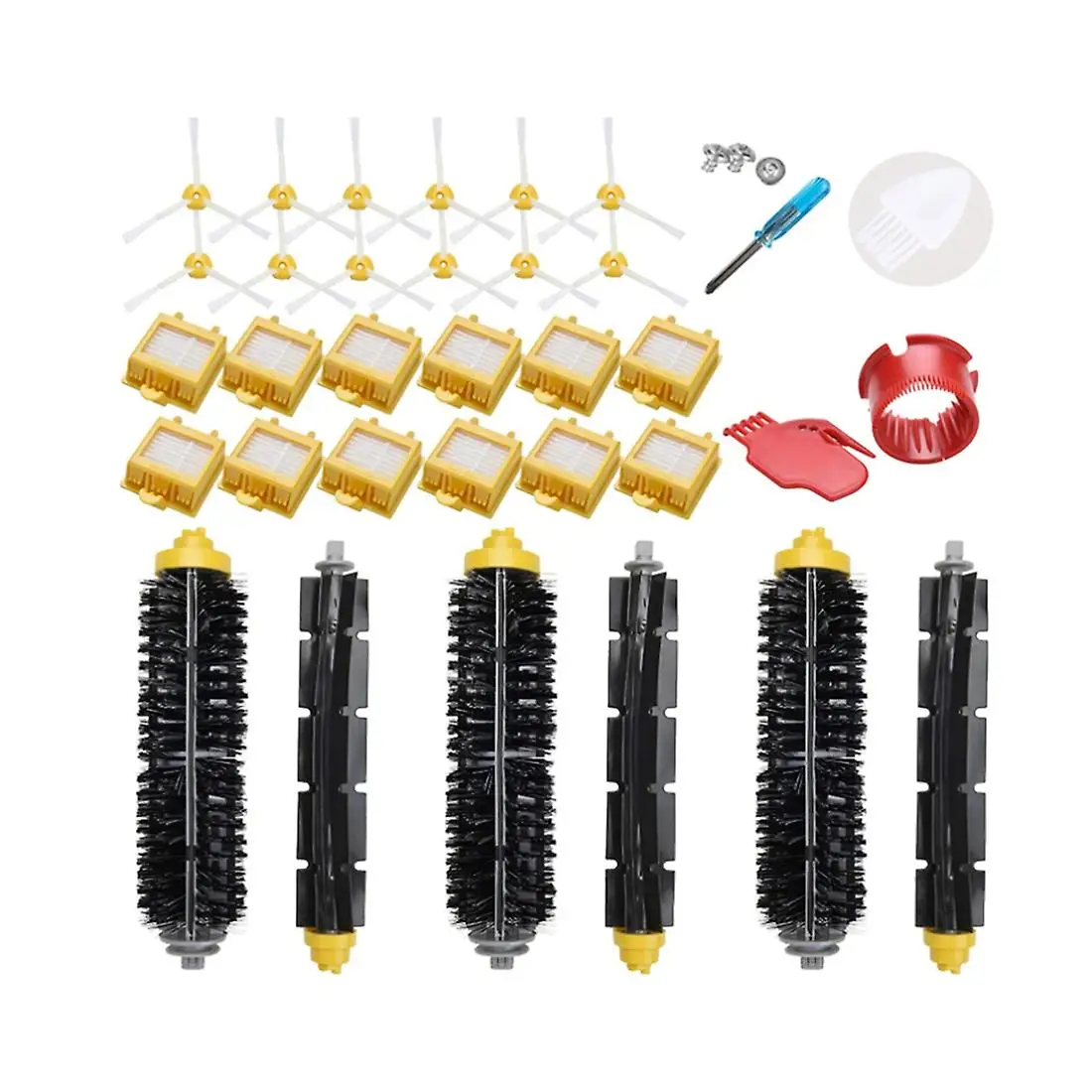 

1set Replacement Filter And Brush Kit For Irobot Roomba 700 Series