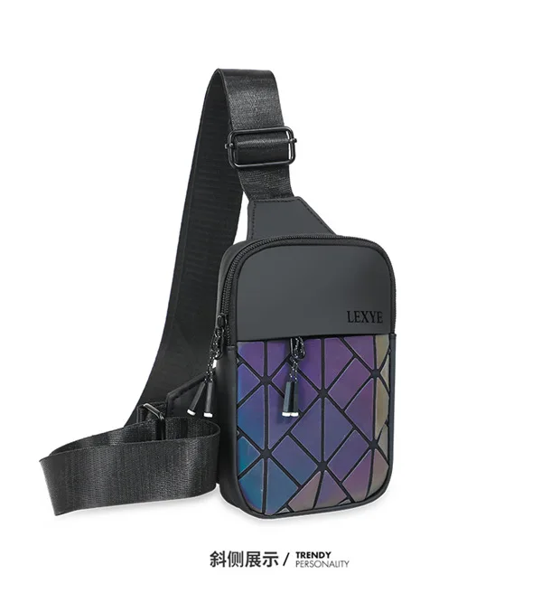 New Universal Crossbody Small Bag Casual Rhombus Grid Shoulder Fashion Mobile Phone Breast Bag Premium Crossbody Bag