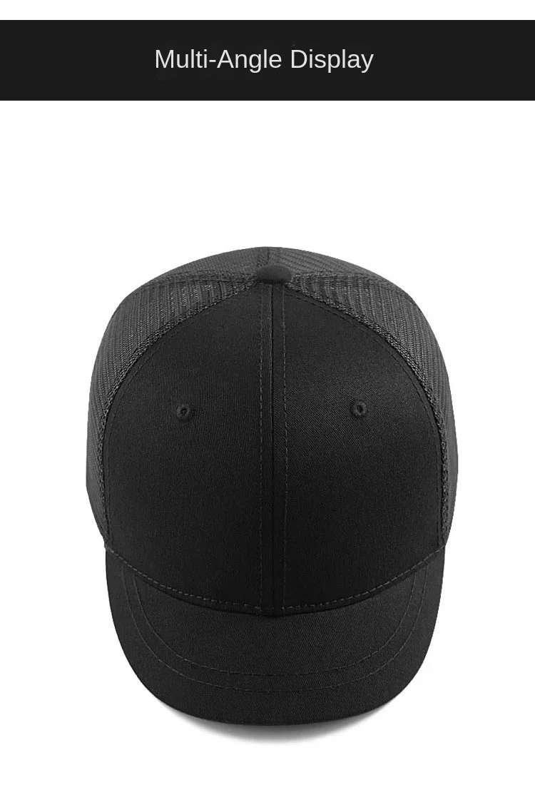Baseballkappe für große Köpfe XXXL, verstellbar, für Männer und Frauen, atmungsaktiver Sonnenhut mit kurzer Krempe, Übergröße 56-60cm 61-64cm – Detail 14