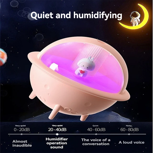 New Humidifier Aroma diffuser Colorful Spaceman Small Portable Atomization USB Large Fog Volume Desktop Bedroom Room Household 3