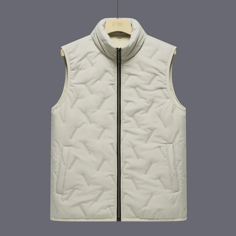 Autumn Winter 2025 Windproof Outdoor Vest Men Sleeveless Casual Coats Camping Hiking Warm Fleece Thick Waistcoat YJKVUR