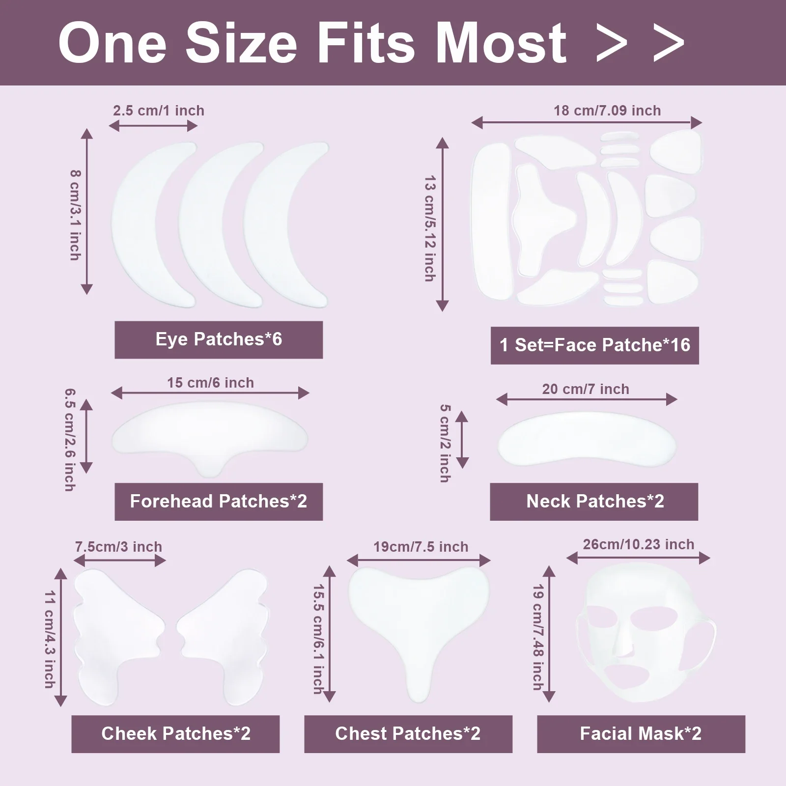 32Pcs Silicone Anti Wrinkle Patches For Chest Face Forehead Neck Facial Mask Facial Sleeping Mask Cover for Smoothing Skin Care