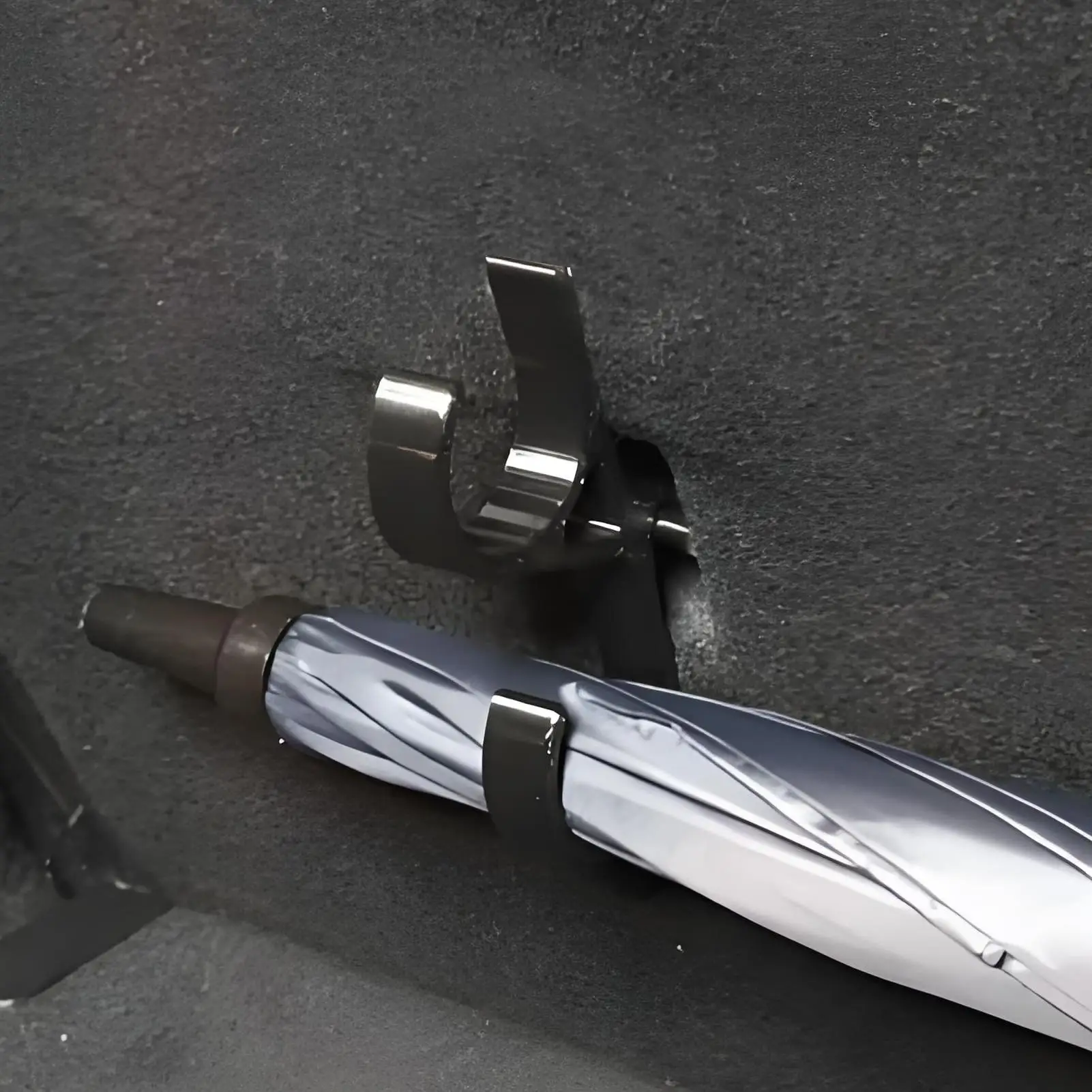 2pcs Car Trunk Umbrella Holder, Umbrella Holder For Stroller, Car Seat-Back Hook, Waterproof Trunk Organizer Storage Hanger Clip