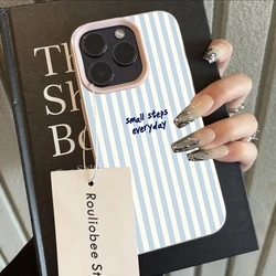Elegant Blue and White Striped Phone Case Cover - Galaxy S23+ (T17083  Pink)