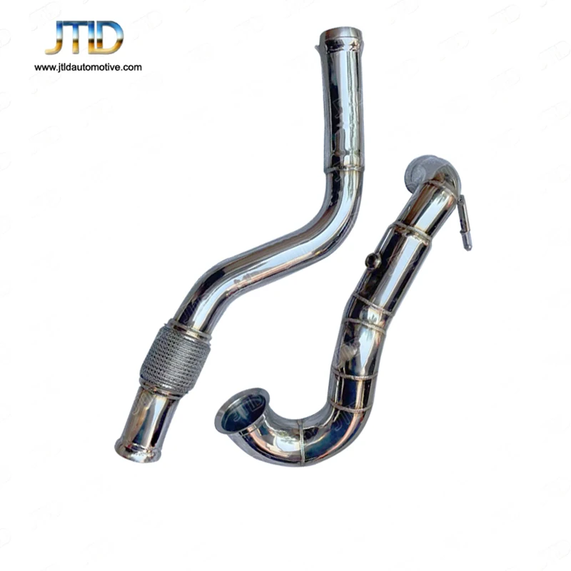 

JTLD High Performance Stainless Steel Catless Downpipe Exhaust System Car Assecories For Mercedes Benz A45 CLA45 AMG W176