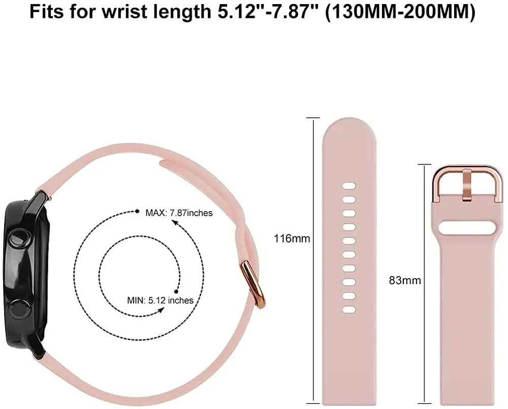 20mm 22mm Watch band For Amazfit GTS 2/3/2e/GTS 2 Mini/GTR 3 Pro/2/2e/42mm/47mm Silicone Sport Bracelet Amazfit bip u pro strap
