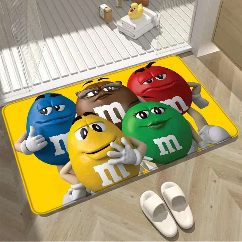 

Children Room Carpet M&M Candy Snacks Hallway Foot Rugs Entrance Doormat Floor Mat Pets Rug Kitchen Mat Home Decor Bath Mats