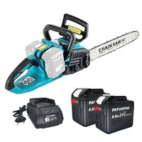 16Inch Brushless Cordless Electric Chainsaw Rechargeable Woodworking Tools For Orchard Branch Handheld Cutter For Makita Battery 1