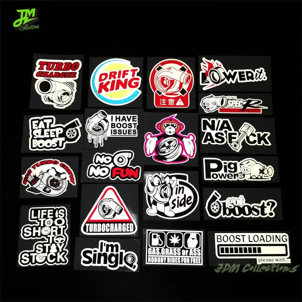 Autocollant de Culture de Turbine, autocollant réfléchissant en PVC  japonais JDM pour chargement Boost, pour bagages de voiture et de moto,  sans Turbo, nouveauté - AliExpress, image size:1000x1000
