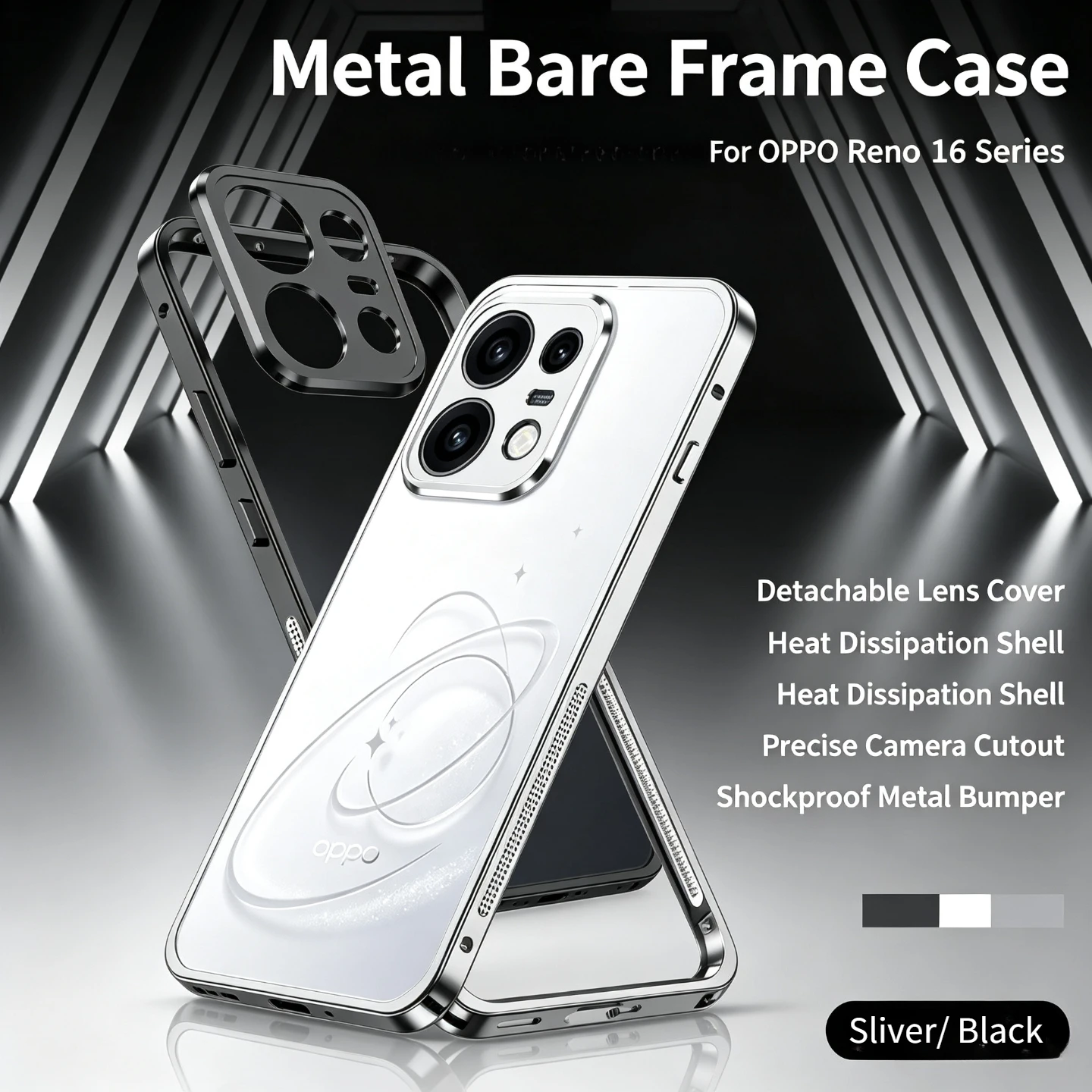 Premium Aluminum Alloy Heat Dissipation Case - Non-slip, Scratch Resistant, Shockproof Cover