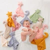 Baby Cotton Muslin Comforter Blanket Soft Star Newborn Sleeping Dolls Cute Kids Sleep Toy Soothe Appease Towel Bibs Saliva Towel 2