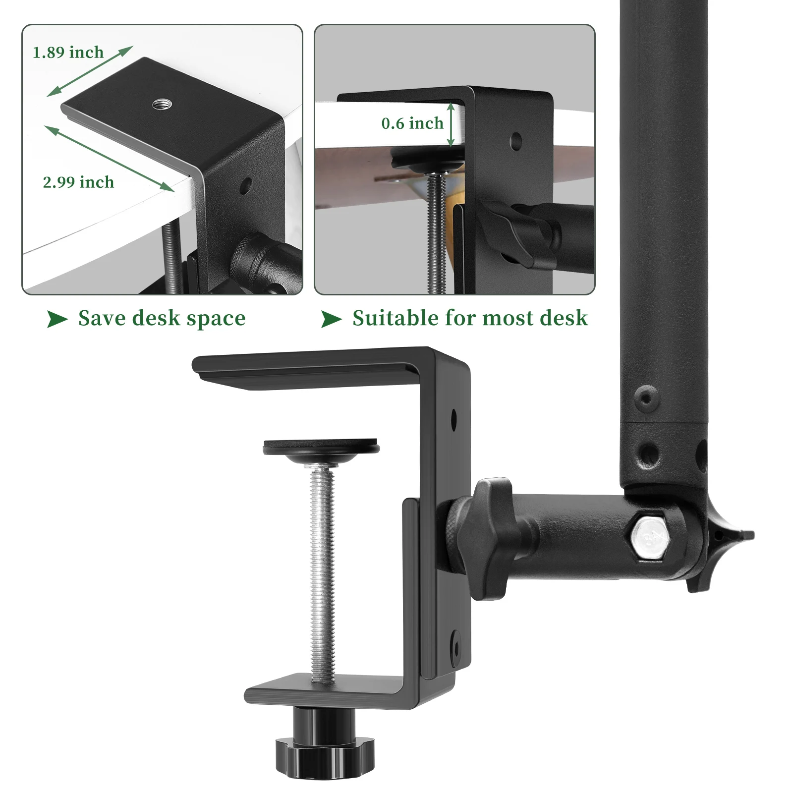 SH Desk Mount Stand With Ball Head Adjustable Table Frosted Tripod Stand Use For Ring Light Video Projector Photo Studio Kit light stand photographic light stand photo tripod tripod mount adapter