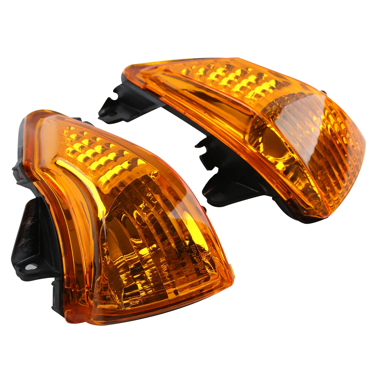 Фото Указатель поворота для мотоцикла, указатель поворота для Kawasaki ER6N ER6F ER6R 2009-2011 2010, черный/прозрачный/оранжевый №4