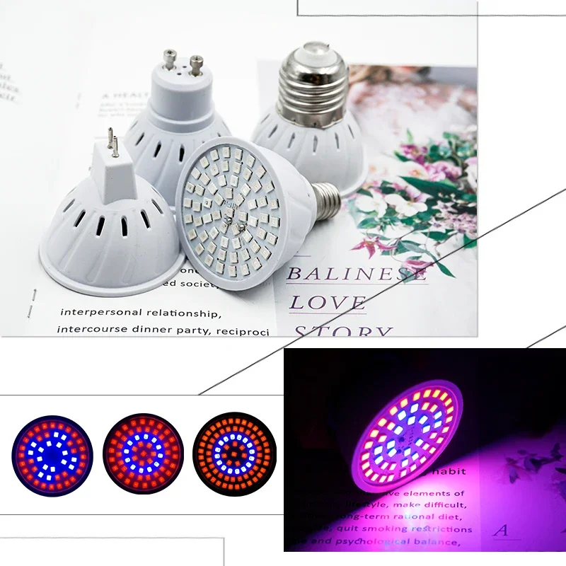 Led Grow Light Growth Lights Indoor Lighting Hydroponic Tent Bulb E27 E14 MR16 GU10 Phytolamp for Plant Full Spectrum Grow Lamp led grow lamp led plant light growing lamp bulb