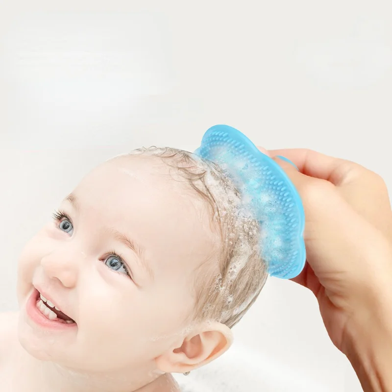 Baby Hair Brush Comb Silicone Head Massager for Baby Care Accessories