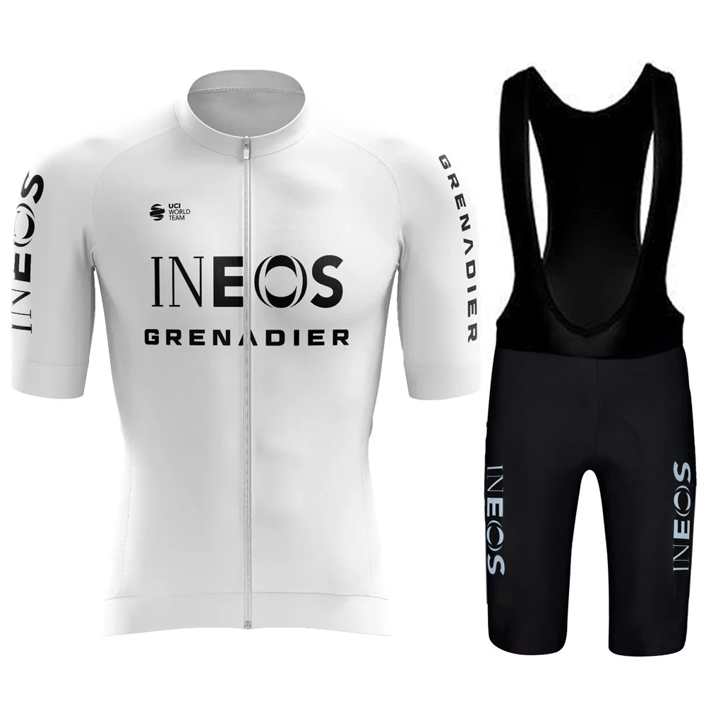 

Cycling 2024 INEOS Men's Summer Clothes Mtb Shorts Jersey Set Sports Bike Clothing Pants Gel Mens Sets Uniform Costume Man Road