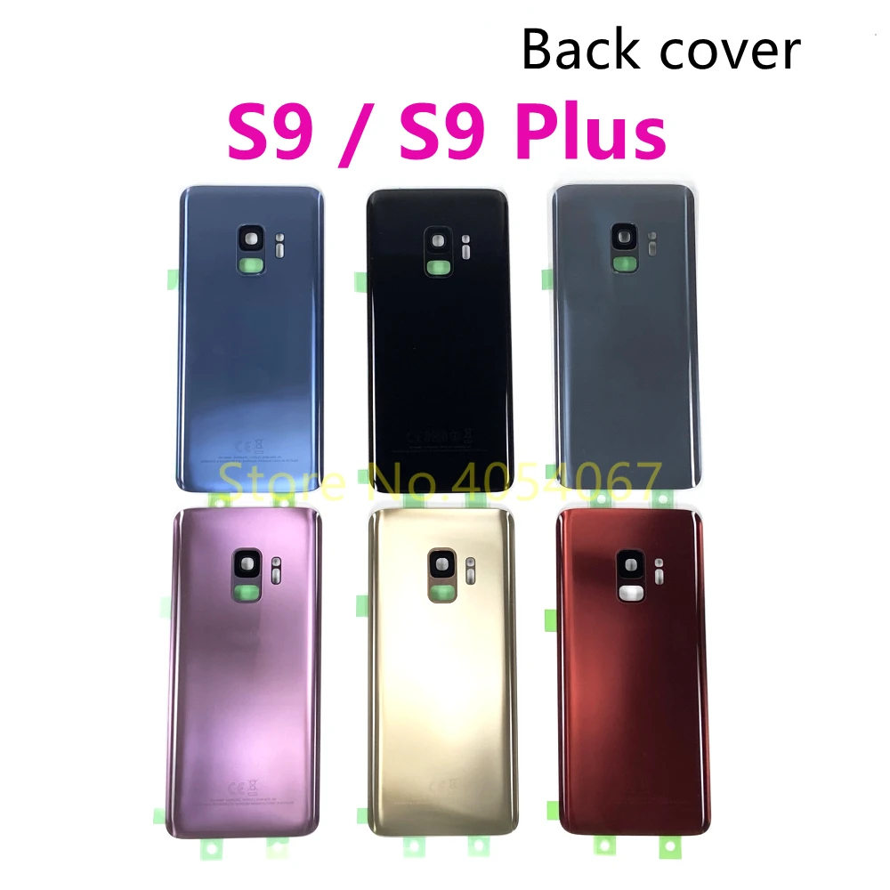 Sostituzione Dello Sportello Della Batteria Del Coperchio Posteriore In Vetro Per Samsung Galaxy S9 Plus G965 Sm-G965F S9 G960 Sm-G960F Alloggiamento 
