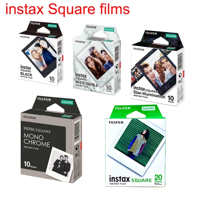 Fujifilm Instax Square White Edge Black Films Photo Paper (10-100