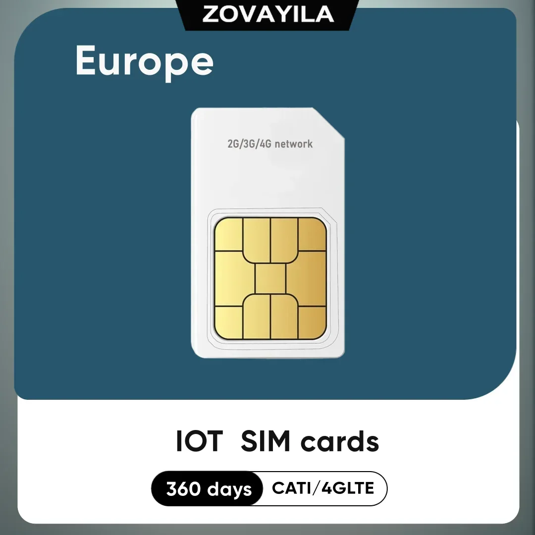 Europe4G GPS Tracker IOT SIM Card Roaming Data 1GB Device M2M Collar 365 Days Service gps tracker blank sim card