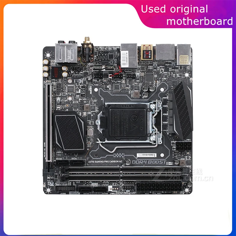 Usato Lga 1151 Mini Itx Per Intel Z270 Z270I Gaming Pro Carbon Ac Computer Usb3.0 Sata3 Scheda Madre Ddr4 64G Scheda Madre Desktop