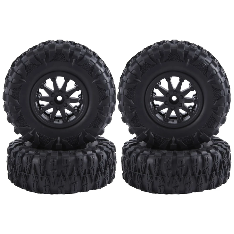 

4PCS 2.2 Inch Nylon Plastic Beadlock Wheel 4.72In/120Mm Tire With 12Mm Combiner Hex For 1/10 RC Rock Crawler