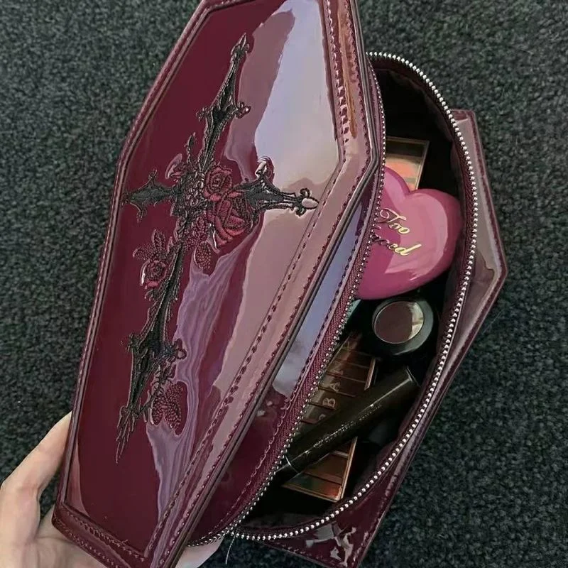 Red Cross Fairy Grunge Handbags Women Dark Aesthetic Designer Handbag Tote Alt Korean Fashion Casual Vintage Shoulder Bag