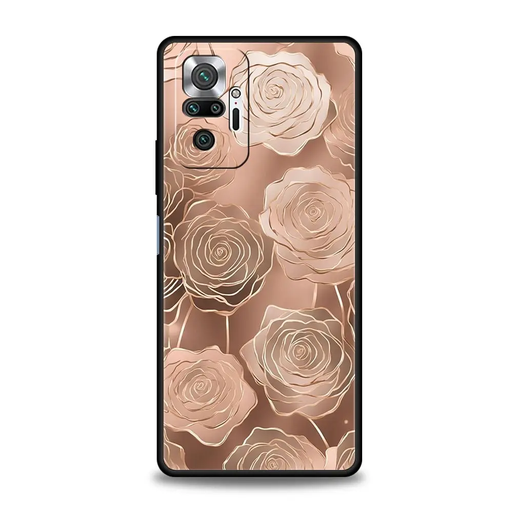 Rose Gold Art Soft TPU Phone Case