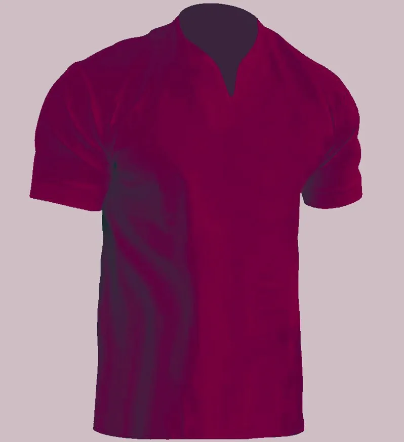 Description Picture 5 of itemMen's Fitness Large Size Sports T-Shirt Elastic Cotton Pocket Short Sleeve Summer V-neck Polo Shirt