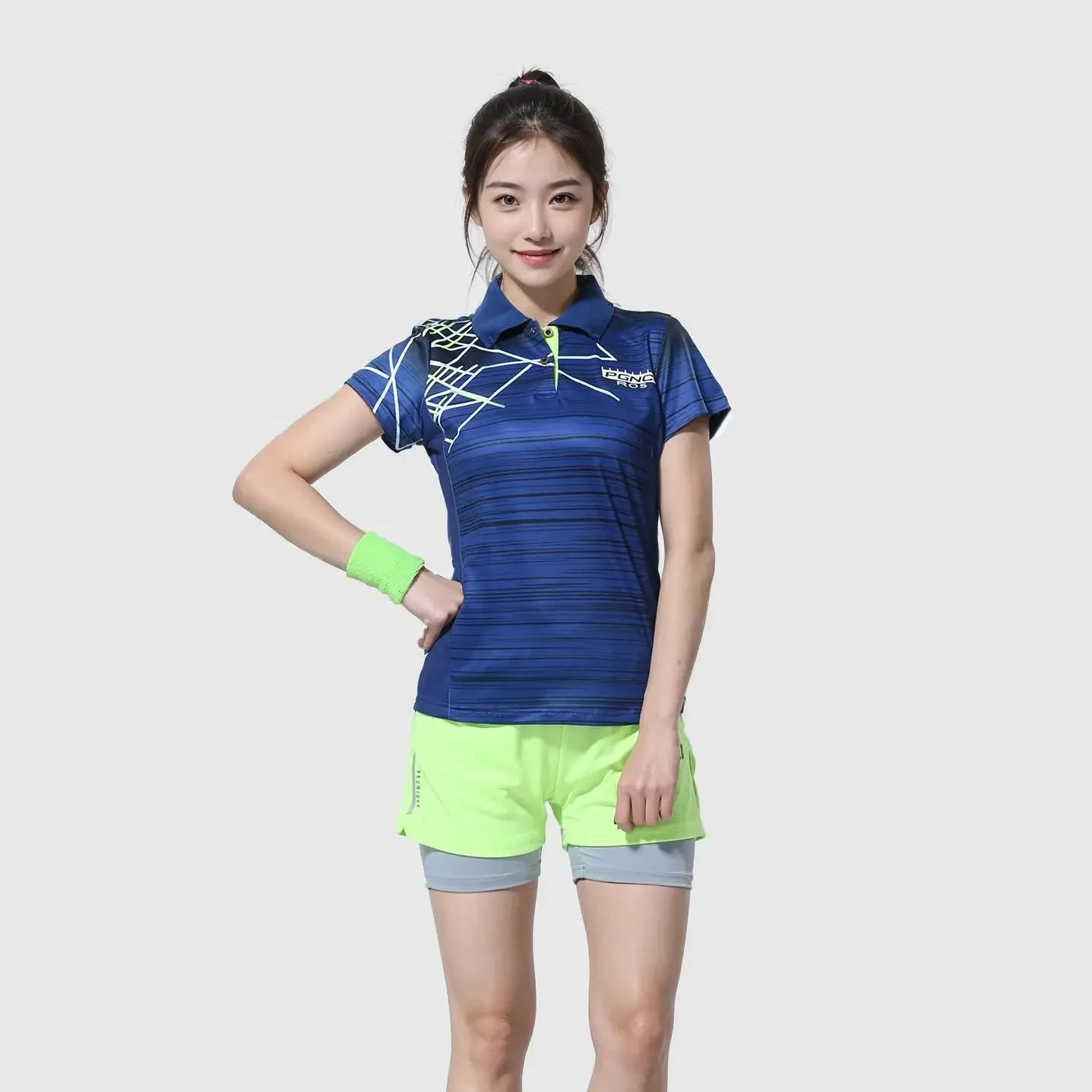 

Hot Sale Summer Gym Sports T-Shirts Table Tennis Wear For Women
