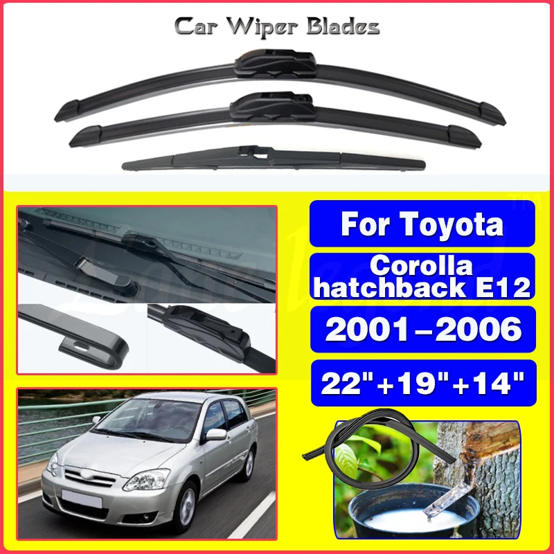 For-Toyota-Corolla-hatchback-E12-2001-2006-Car-Wiper-Front-Rear-Wiper ...