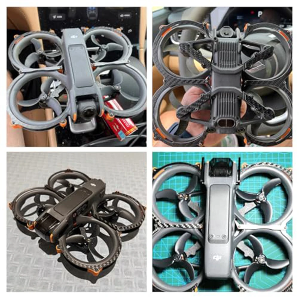 Non-destructive Installation Carbon Fiber Board Propeller Protector for DJI AVATA2 Accessories Armor Hoop Propeller Guard