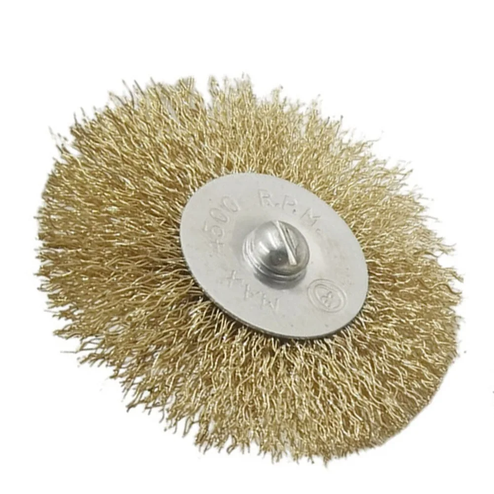 Sd2a5792cfd174d3a9fe1dcabef66fc33I Wire Wheel Brush Flat Crimped Stainless Steel 38mm 50mm 65mm 75mm For Angle Grinder Shank Wire Wheel For Drill Attachment