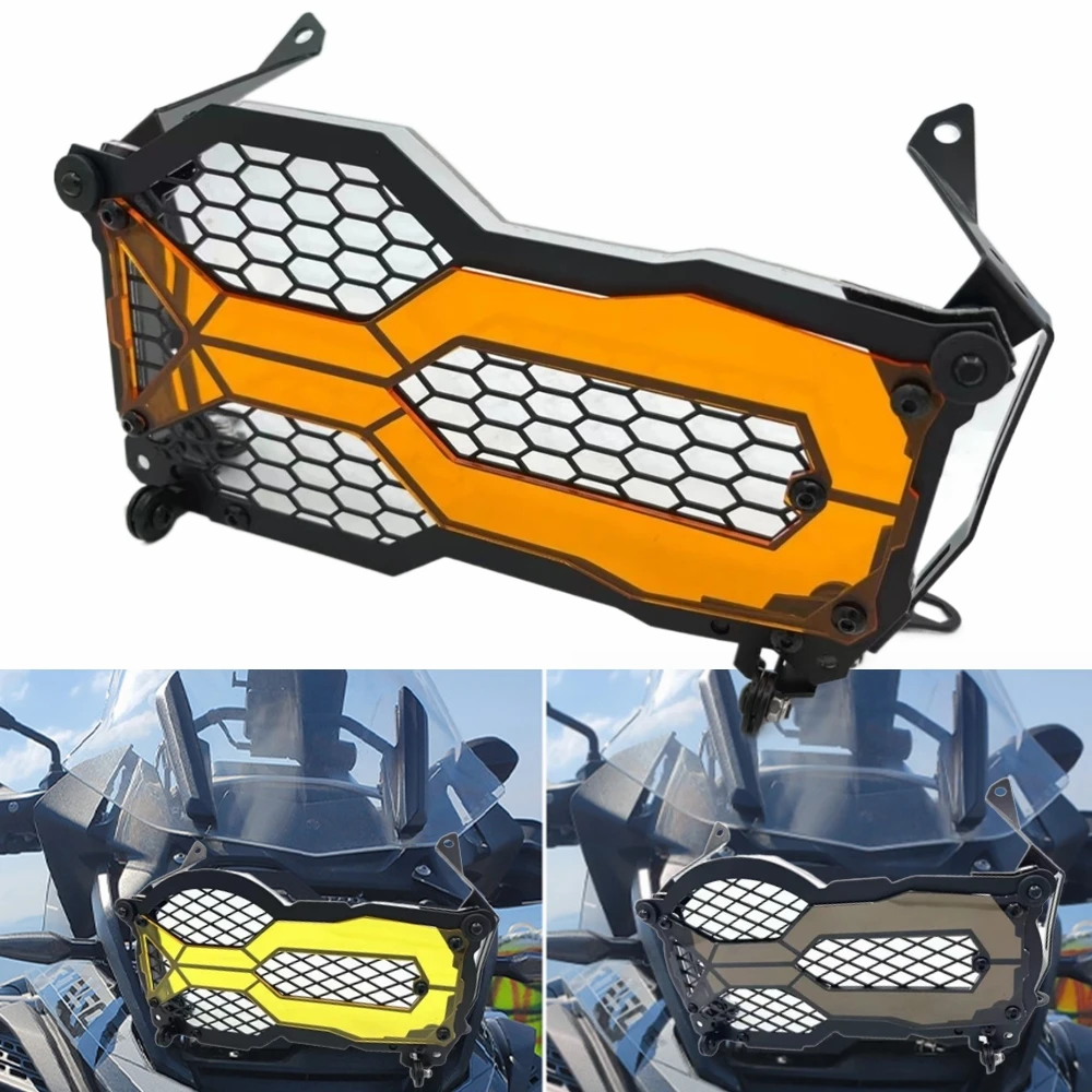 Motorcycle Headlight Guard Light Protector Grille Cover Protection For