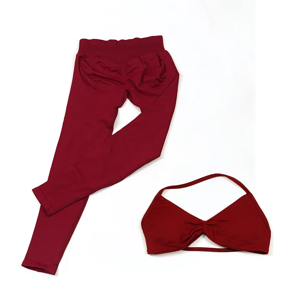 Wine Red Pant Set