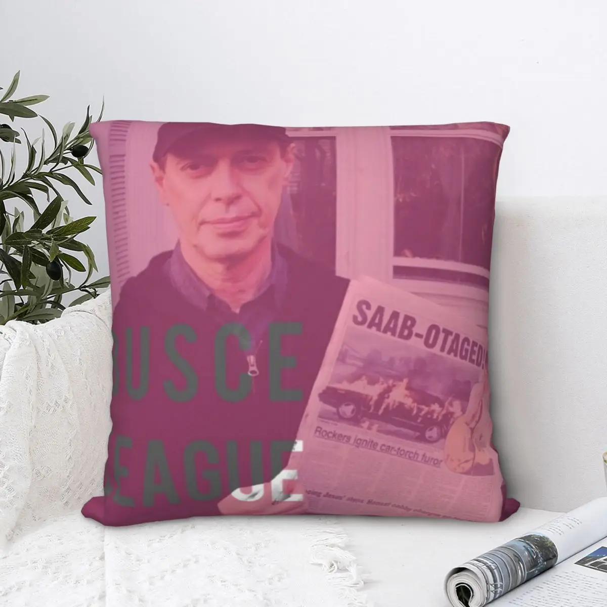 

Busce League Square Pillowcase Polyester Pillow Cover Velvet Cushion Zip Decorative Comfort Throw Pillow For Home Car