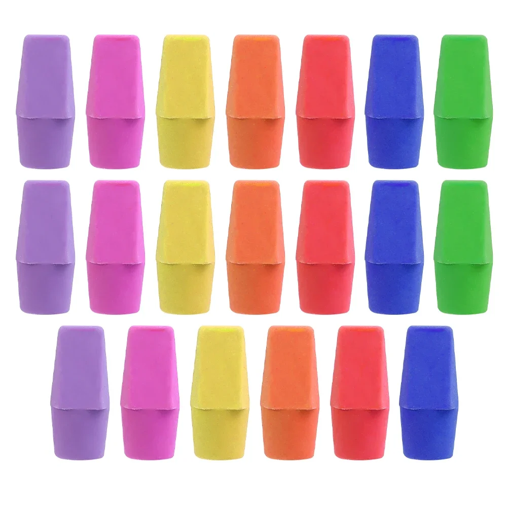 Sibba 20pcs Gomme Per Matite Gommini Per Tappi Di Matita Di Colore Neon Tappi Per Matite Per Bambini Set Di Gommini Per Matite Per Studenti Disegno Artistico Insegnanti E Materiale Scolastico