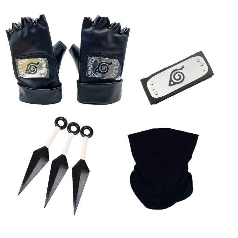 1 Stück Naruto Cosplay Zubehör Ninja-Tasche Kunai Shuriken Requisite Akatsuki Kakashi Halskette Actionfigur Geschenk Anime Geburtstagsgeschenk