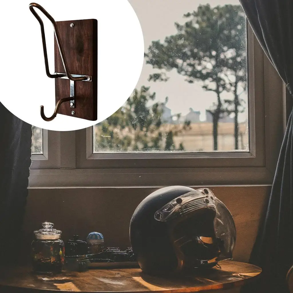 

Motorcycle Rack Wall Mount Wooden Storage for