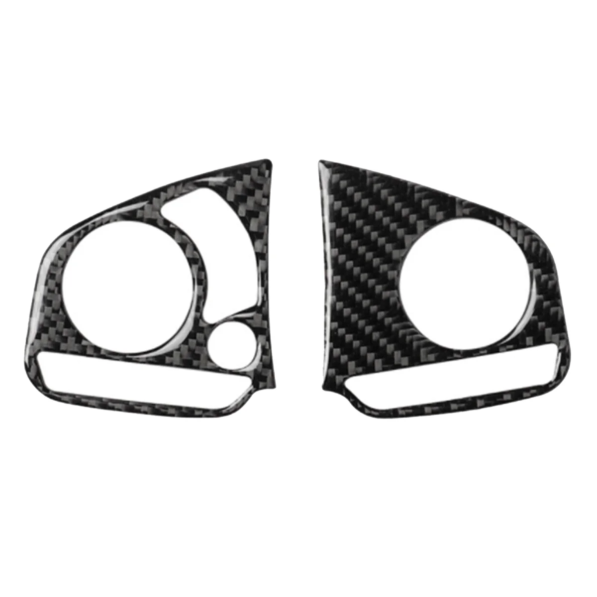 

2PCS Carbon Fiber Inner Steering Wheel Switch Cover Trim for Honda Civic