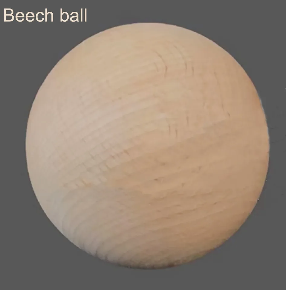 Dia 30/40/50/60/80/100-200mm Beech Wood Ball Wooden Primary Color