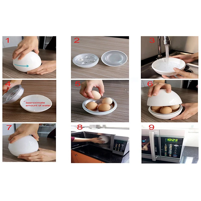 Egg Pod Microwave Egg Cooker, 2 in 1