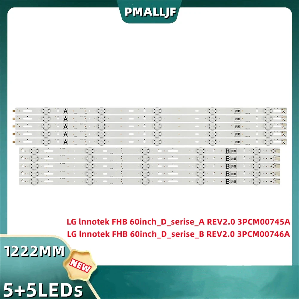 Conjunto Tira Retroiluminação Led para Kd60x690e Kd-60x695e S600duc1 Kcl60 A8387828a Svg600a36-a b 17y 60uhd um b para o D60-f3 Vizi 10 Peças