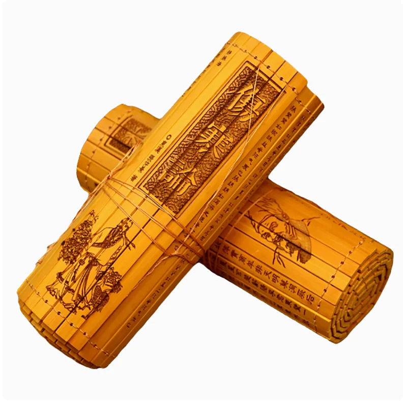 Traditional Chinese Medicine Health Preservation Huangdi Neijing Shanghan Lun Shenlong Bencao Jing Decorative Bamboo Slips